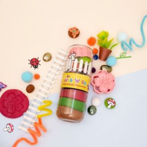 garden theme playdough