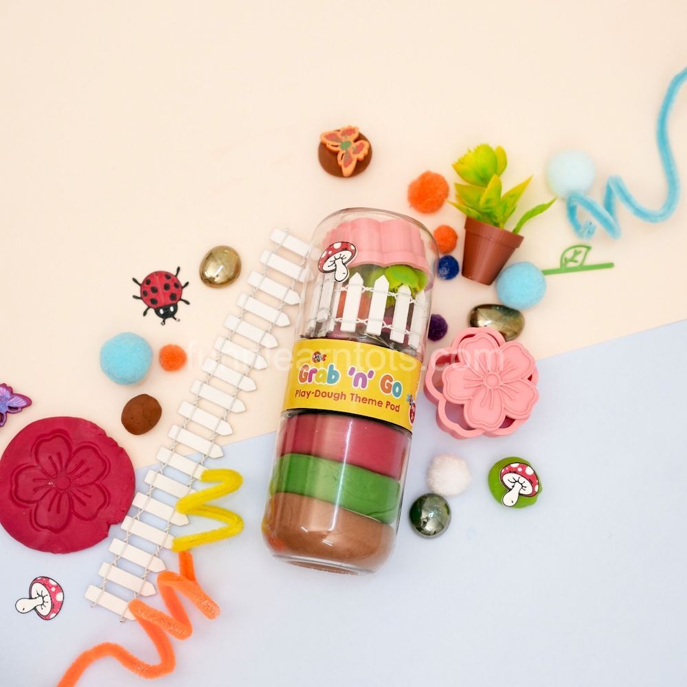 garden theme playdough