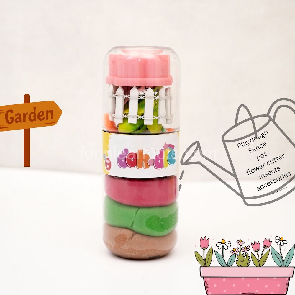 garden theme playdough