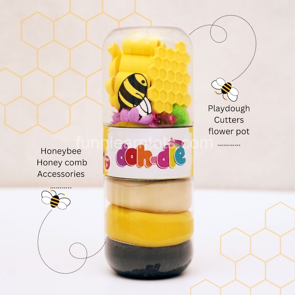 honeybee theme playdough