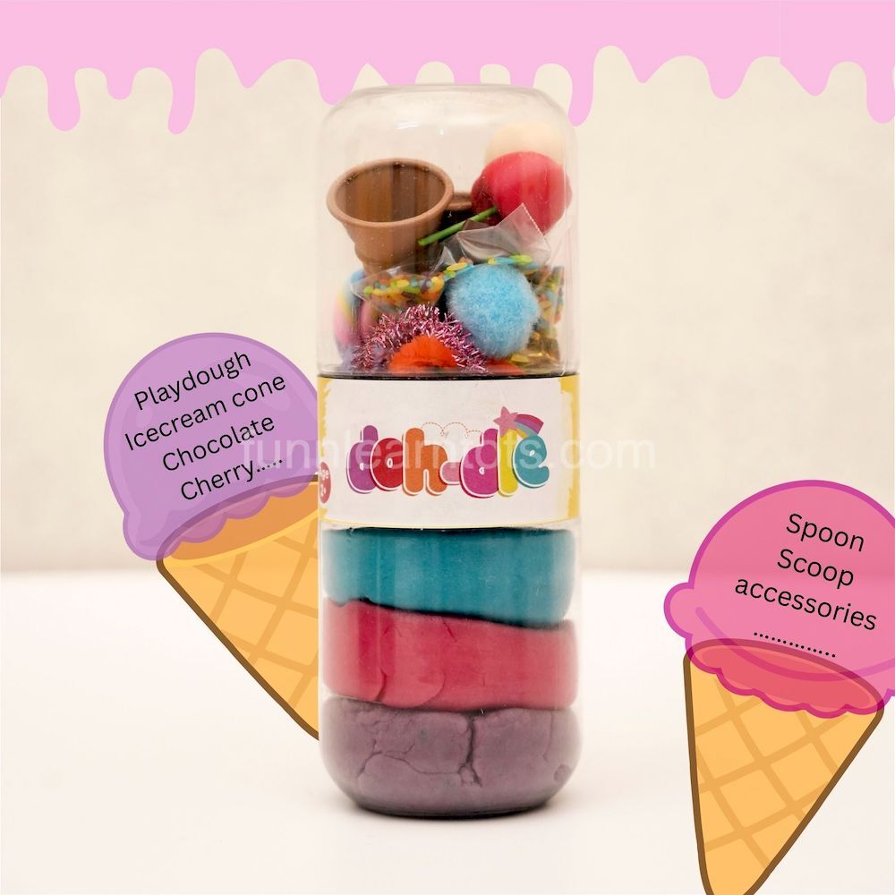 Dohdle icecream theme playdough kit