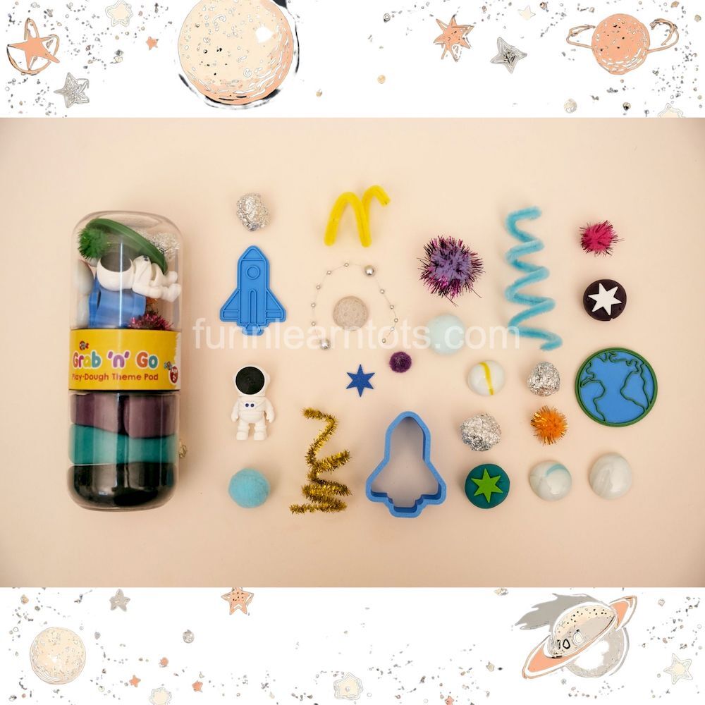 Space theme playdough