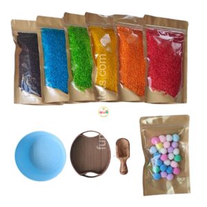 Doh-Dle Rainbow Rice Sensory Bin Kit