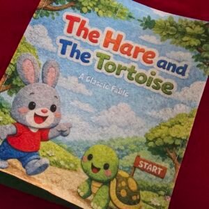 The hare and the tortoise story bag