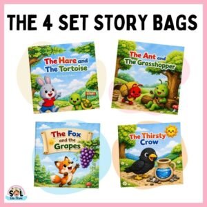4 set story bags