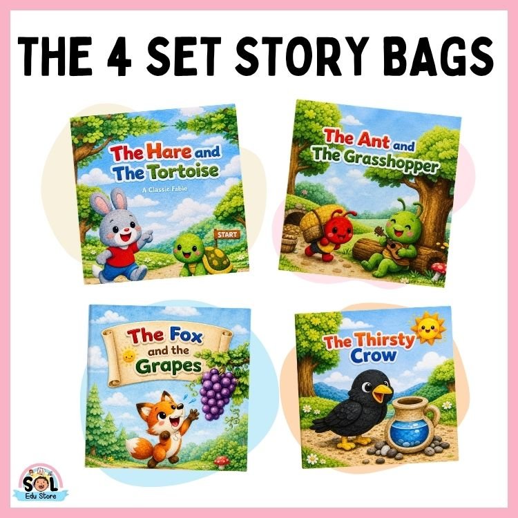 4 set story bags