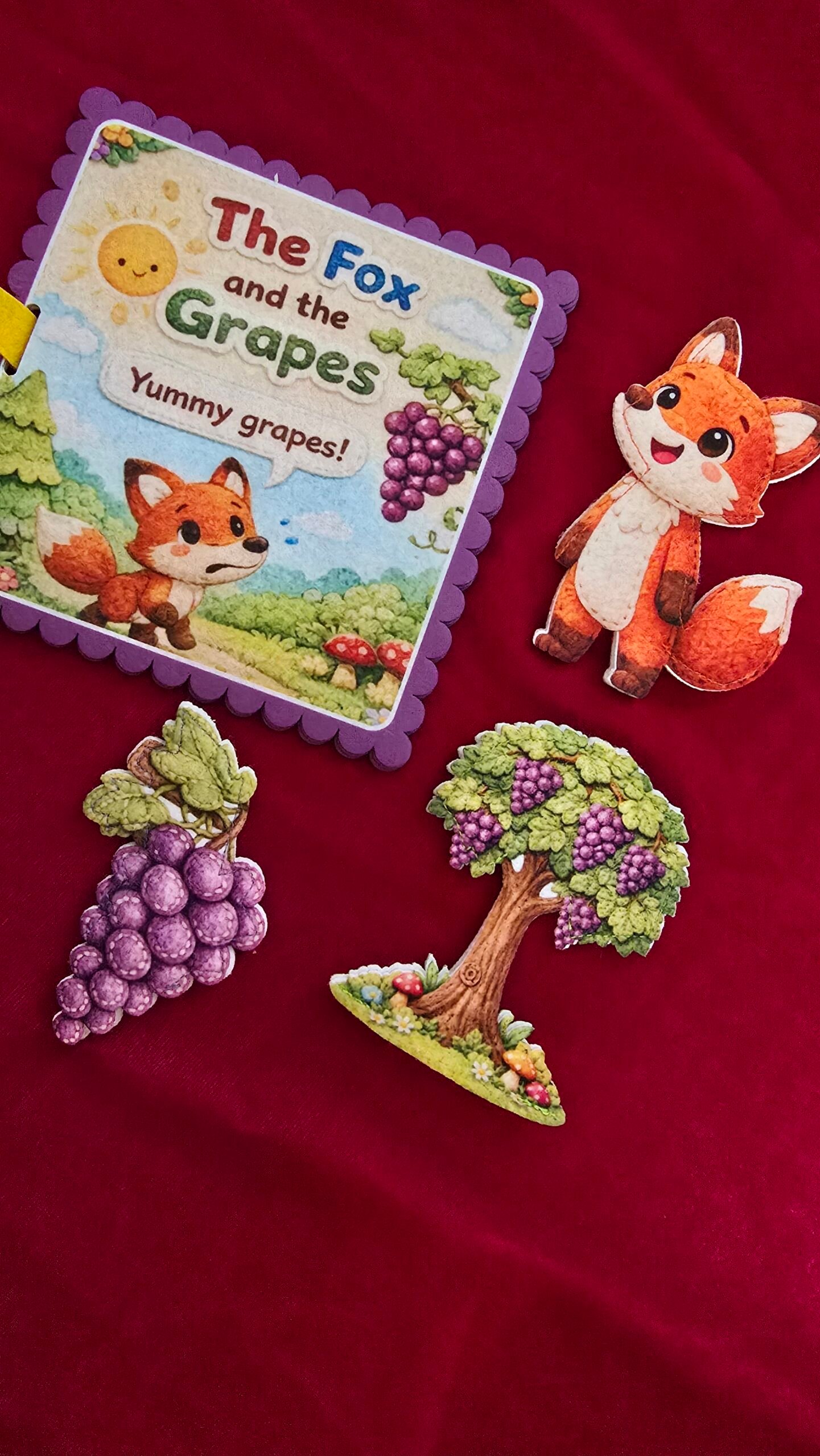 The fox and the grapes story items